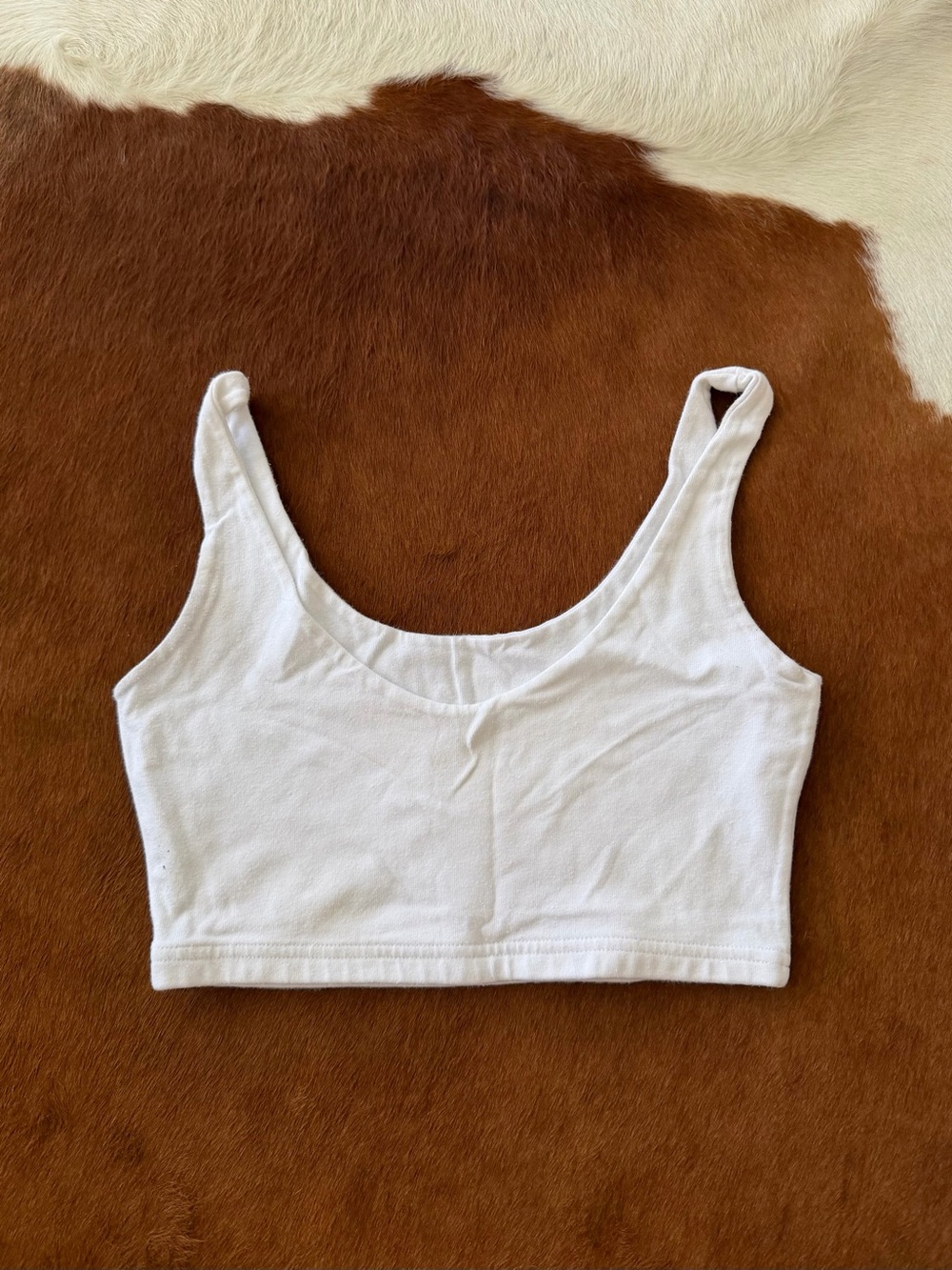 Brandy Melville white crop tank